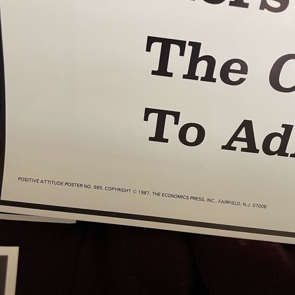 Positive Attitude 1980’s Posters Think Ahead Do The Right Thing set of 6! - Picture 9 of 15